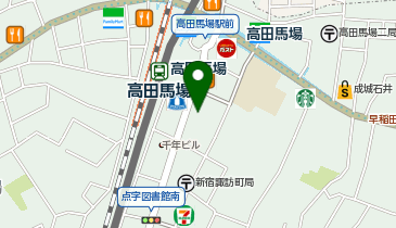 ピーコックストア高田馬場店の地図画像