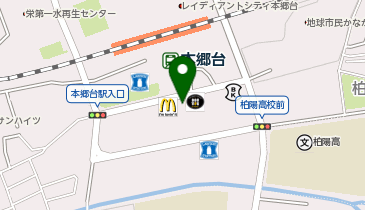 ピーコックストア本郷台店の地図画像
