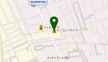 ピーコックストア国立弁天通り店の地図画像