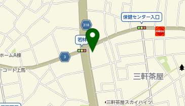 ピーコックストア三軒茶屋の杜店の地図画像