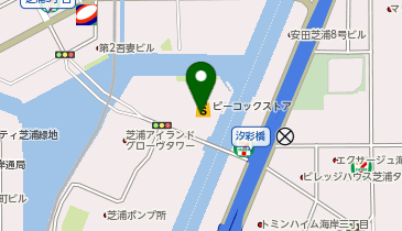ピーコックストア芝浦アイランド店の地図画像