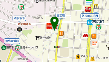 ピーコックストア神田妻恋坂店の地図画像