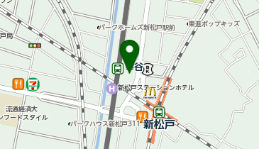マックスバリュエクスプレス新松戸店の地図画像