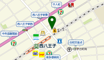 ダイエー西八王子店の地図画像