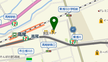 グルメシティ高尾店の地図画像