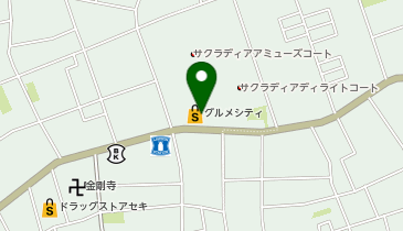 グルメシティ浦和道場店の地図画像