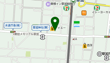 ダイエー草加店の地図画像