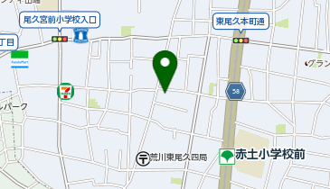 グルメシティ東尾久店の地図画像