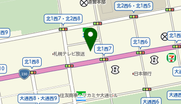 ほっともっと 北1条店の地図画像