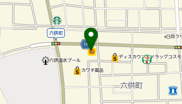 ほっともっと 前橋六供町店の地図画像