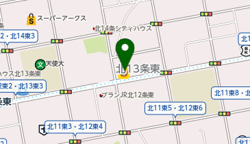 ほっともっと 北13条東店の地図画像