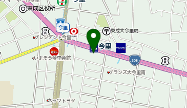 ほっともっと 大今里南店の地図画像