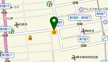 ほっともっと 南6条店の地図画像