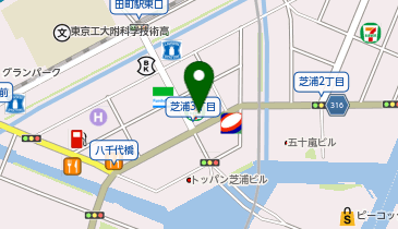 ほっともっと 田町店の地図画像