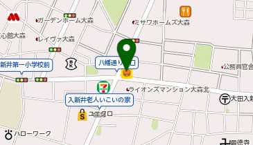 ほっともっと 大森北店の地図画像