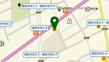 ほっともっと 厚別中央店の地図画像