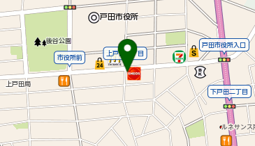 ほっともっと 戸田市役所南通り店の地図画像