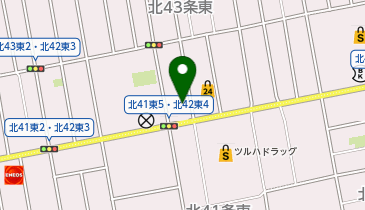 ほっともっと 北42条店の地図画像