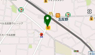 ほっともっと 五反野駅前店の地図画像