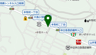 ほっともっと 本牧1丁目店の地図画像