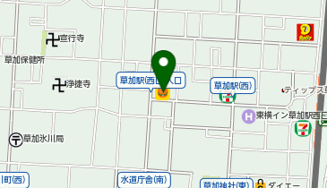 ほっともっと 草加西口店の地図画像