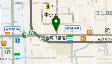 ほっともっと 西院店の地図画像