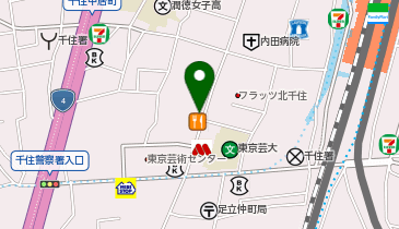 ほっともっと 千住1丁目店の地図画像