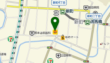 ほっともっと 熊本新町店の地図画像