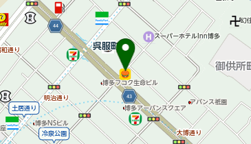 ほっともっと 上呉服町店の地図画像