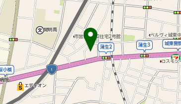 ほっともっと 蒲生2丁目店(大阪)の地図画像