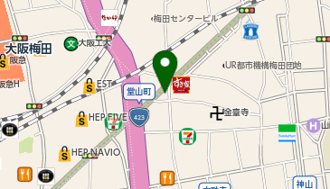 やよい軒 梅田東店の地図画像