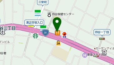 やよい軒 四谷2丁目店の地図画像