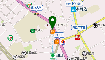 やよい軒 白山店の地図画像