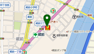 やよい軒 蔵前店の地図画像