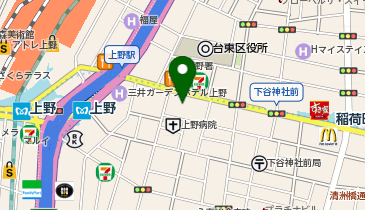やよい軒 東上野店の地図画像
