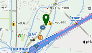 やよい軒 寝屋川讃良西町店の地図画像