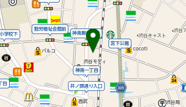 TOWER RECORDS BEER 渋谷店の地図画像