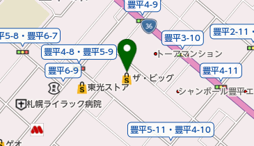 西松屋 ザ・ビッグ豊平店の地図画像