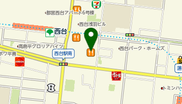 西松屋 ダイエー西台店の地図画像