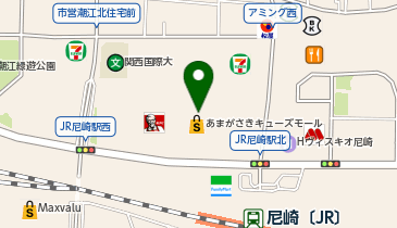 西松屋 アル・プラザあまがさきキューズモール店の地図画像