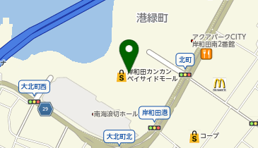 西松屋 岸和田カンカンベイサイドモール店の地図画像
