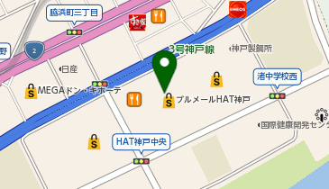 西松屋 ブルメールHAT神戸店の地図画像