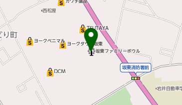 西松屋 新ヨークタウン坂東店の地図画像