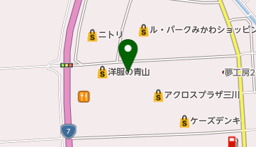 西松屋 アクロスプラザ三川店の地図画像