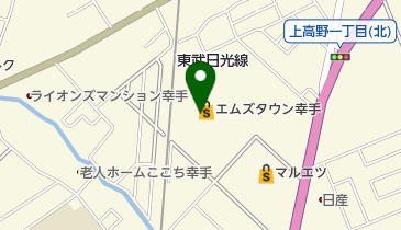 西松屋 エムズタウン幸手店の地図画像