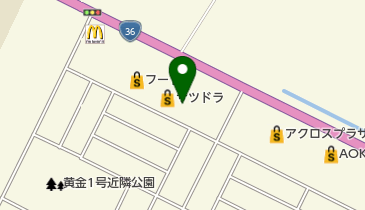 西松屋 恵庭黄金南店の地図画像