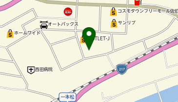 西松屋 コスモタウン佐伯店の地図画像