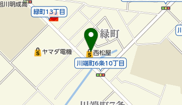 西松屋 旭川緑町店の地図画像