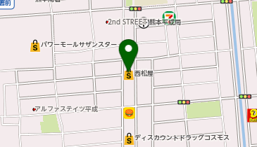 西松屋 熊本江越店の地図画像