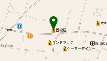 西松屋 甲州塩山店の地図画像